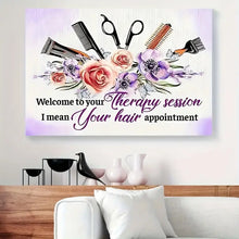 Load image into Gallery viewer, WELCOME TO YOUR THERAPY SESSON . CANVAS WALL ART
