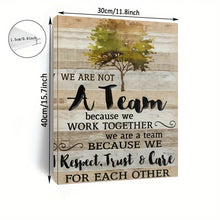 Load image into Gallery viewer, WE ARE NOT A TEAM . CANVAS WALL ART
