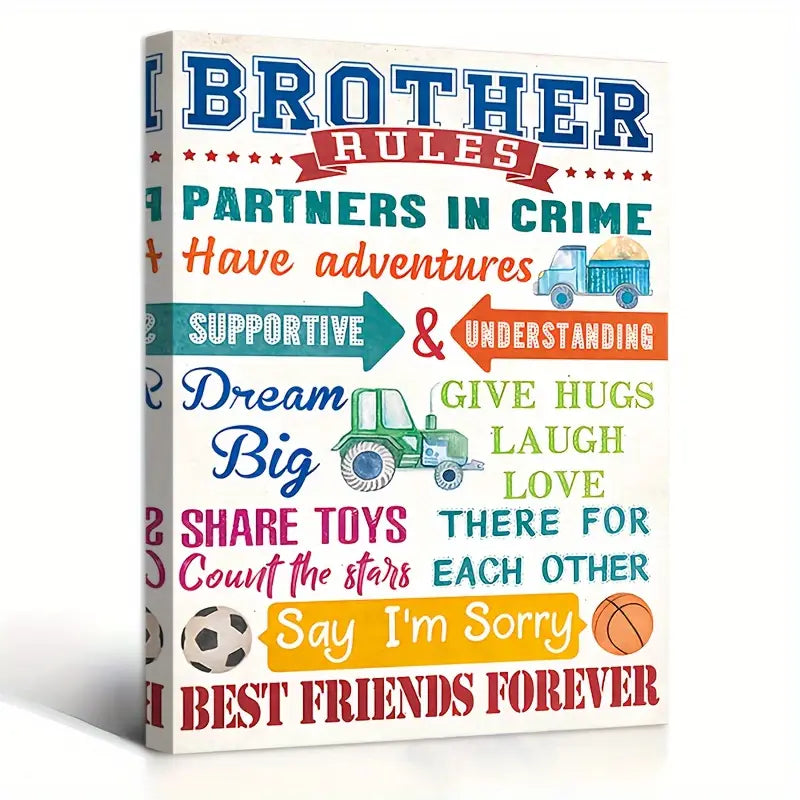 BROTHER . CANVAS WALL ART