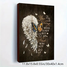 Load image into Gallery viewer, YOUR WINGS WERE READY . CANVAS WALL ART
