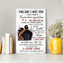 Load image into Gallery viewer, THE DAY I MET YOU . CANVAS WALL ART
