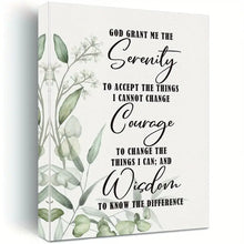 Load image into Gallery viewer, SERENITY . COURAGE . WISDOM . CANVAS WALL ART
