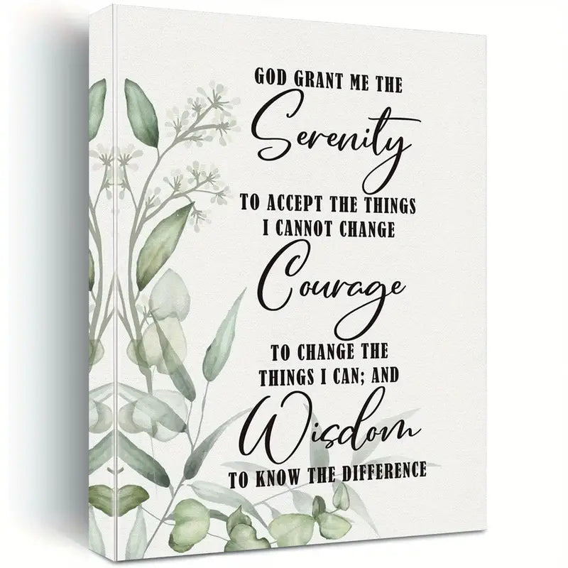 SERENITY . COURAGE . WISDOM . CANVAS WALL ART