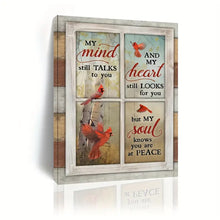 Load image into Gallery viewer, MY MIND STILL TALKS TO YOU . CANVAS WALL ART
