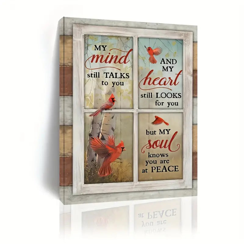 MY MIND STILL TALKS TO YOU . CANVAS WALL ART