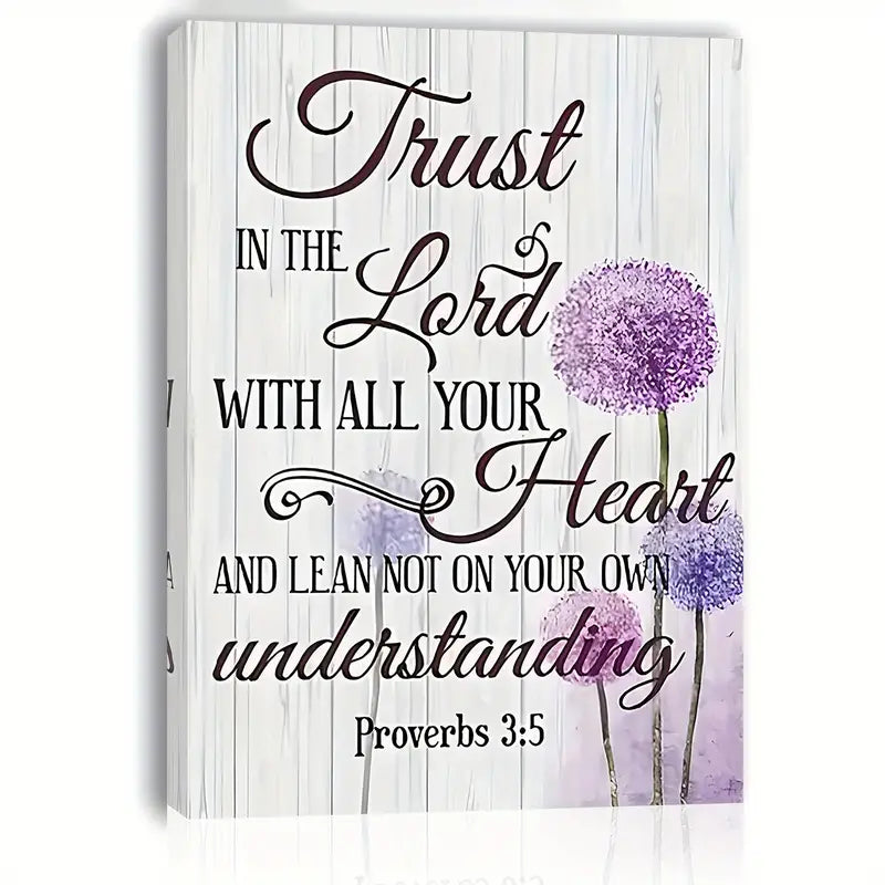 TRUST IN THE LORD . CANVAS WALL ART