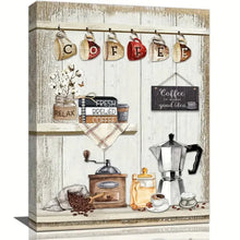 Load image into Gallery viewer, COFFEE . CANVAS WALL ART
