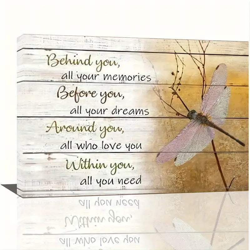 BEHIND YOU . DRAGONFLY . CANVAS WALL ART