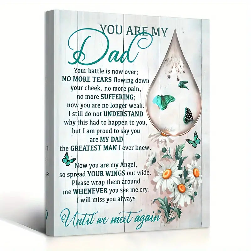 YOU ARE MY DAD . CANVAS WALL ART