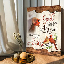 Load image into Gallery viewer, GOD HAS YOU IN HIS ARMS . CANVAS WALL ART
