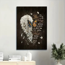 Load image into Gallery viewer, YOUR WINGS WERE READY . CANVAS WALL ART
