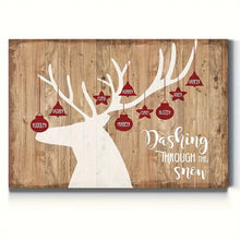 Load image into Gallery viewer, DASHING THROUGH THE SNOW . CANVAS WALL ART
