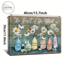 Load image into Gallery viewer, THE FRUIT OF THE SPIRIT IS . CANVAS WALL ART
