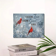 Load image into Gallery viewer, LOVE . GRACE . FAITH . CANVAS WALL ART
