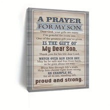 Load image into Gallery viewer, A PRAYER FOR MY SON . CANVAS WALL ART
