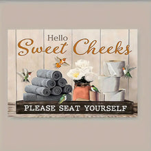 Load image into Gallery viewer, HELLO SWEET CHEEKS . CANVAS WALL ART
