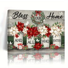 Load image into Gallery viewer, BLESS OUR HOME . CANVAS WALL ART
