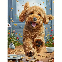 Load image into Gallery viewer, GOLDEN DOODLE . DIAMOND PAINTING by MishL

