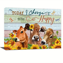 Load image into Gallery viewer, TODAY I CHOOSE TO BE HAPPY . CANVAS WALL ART
